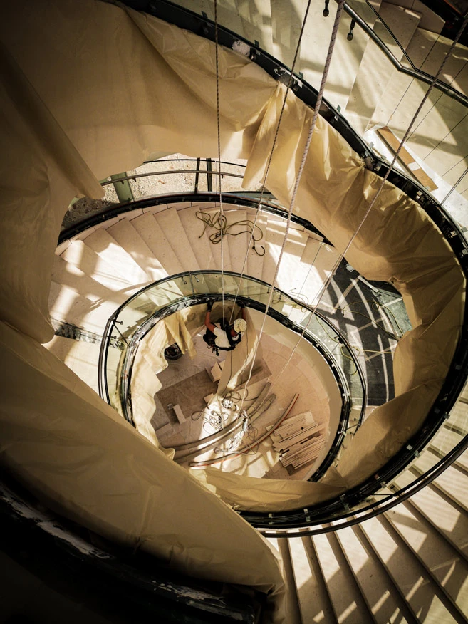 Intervention de cordistes MS Access pour un air de tire-bouchon chez VULCAIN GRIGNY à Pauillac (bâtiment) – 1